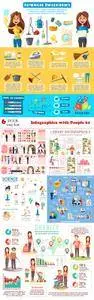 Vectors - Infographics with People 61