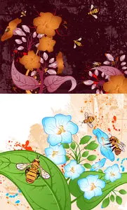 Bees Vector