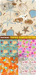 Tropical seamless pattern - Stock Vector
