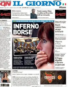IL GIORNO 19 20 AGOSTO 2011