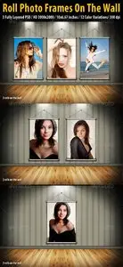 GraphicRiver Roll Photo Frames On The Wall
