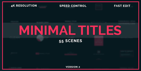 50 Minimal Titles - Project for After Effects (VideoHive)