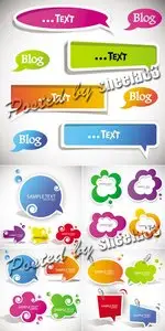 Color Speech Bubbles Vector