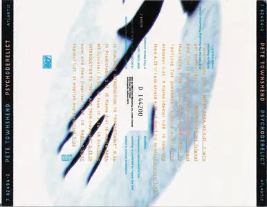 Pete Townshend - Psychoderelict (1993) {Atlantic} [Repost]