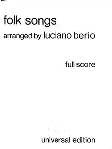 Luciano Berio -  Folk Songs - Full Score