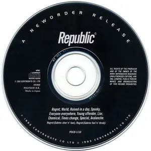 New Order - Republic (1993) Japanese Edition