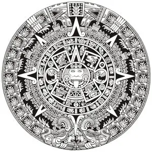 Vector Aztec Calendar