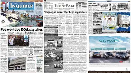 Philippine Daily Inquirer – March 02, 2016