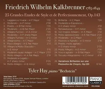 Tyler Hay - Friedrich Kalkbrenner: 25 Grandes Etudes (2019)