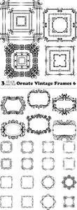 Vectors - Ornate Vintage Frames 6