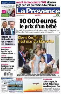 La Provence, Marseille – Samedi 31 Août 2013