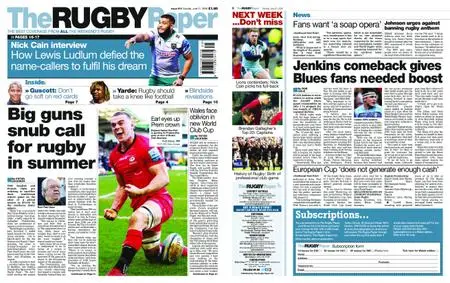 The Rugby Paper – June 21, 2020