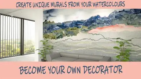 Become your own decorator: Create unique murals from your watercolours!