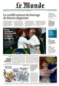 Le Monde du Mardi 28 Octobre 2014