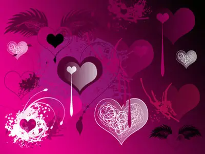Valentine's Brushes Set