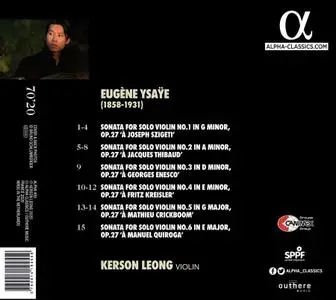 Kerson Leong - Eugène Ysaÿe: Six Sonatas for Solo Violin (2020)