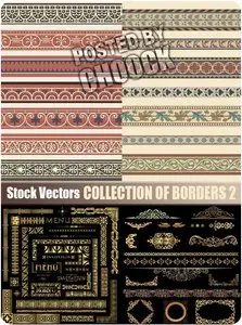 Collection of borders 2 - Stock Vector