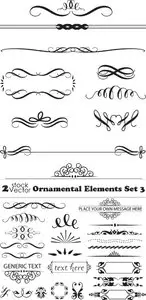Vectors - Ornamental Elements Set 3
