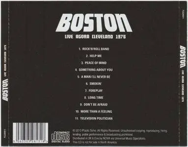 Boston - Live Agora Cleveland 1976 (2013)