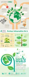Vectors - Ecology Infographics Set 6