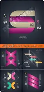 Infographic creative design vector set 33