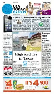 USA Today - Wednesday, July 10 - 2013