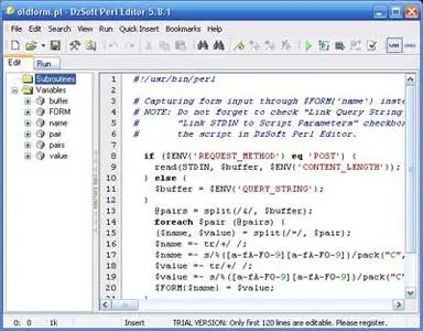 DzSoft Perl Editor v5.8.13