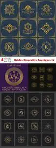 Vectors - Golden Decorative Logotypes 15