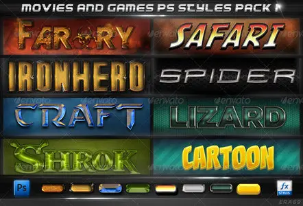 GraphicRiver - Movies & Games Styles Premium Bundle