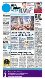 USA Today - Monday, July 15 - 2013