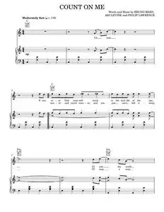 Count on me - Bruno Mars (Piano-Vocal-Guitar)