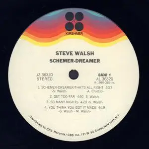 Steve Walsh (ex-Kansas) - Schemer Dreamer (1980) [Vinyl Rip 16/44 & mp3-320 + DVD]