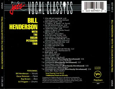 Bill Henderson with the Oscar Peterson Trio (1992)
