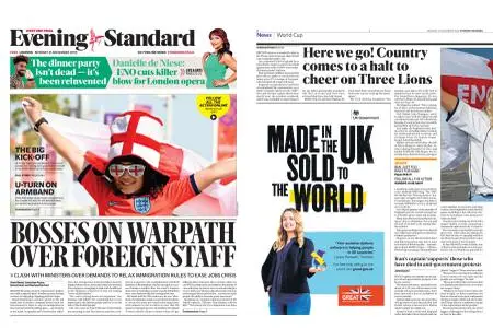 London Evening Standard – November 21, 2022