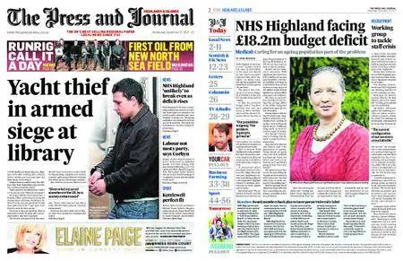 The Press and Journal Highlands and Islands – September 27, 2017
