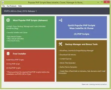 Popular PHP Scripts (AiO) 2016 R1