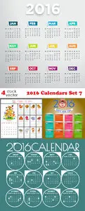 Vectors - 2016 Calendars Set 7