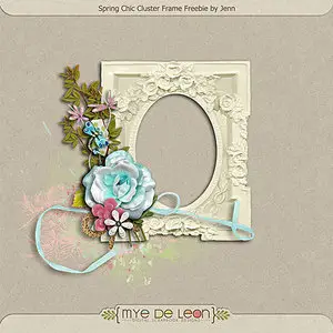 Scrap Kit: For Mommy and  4 Vintage Flower Clusters