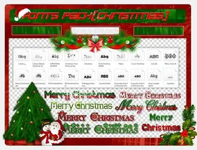 20 Christmas Fonts Collection