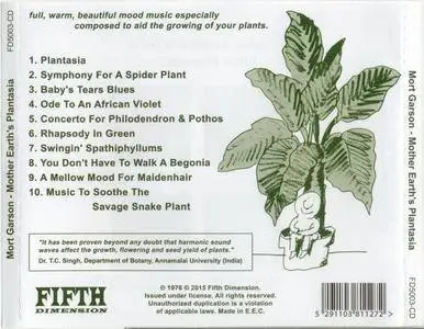 Mort Garson - Mother Earth's Plantasia (1976) {Fifth Dimension FD5003-CD rel 2015}