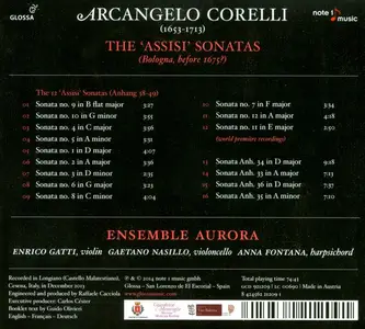 Enrico Gatti, Ensemble Aurora - Arcangelo Corelli: The 'Assisi' Sonatas (2014)