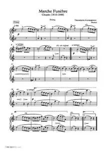 Short classic piano Duets sheet music