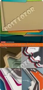 Layered vector backgrounds set 7