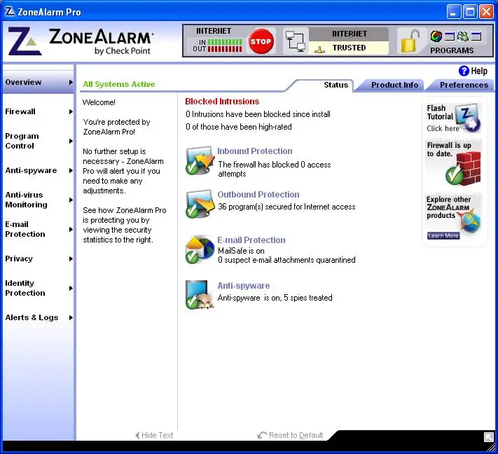 CheckPoint ZoneAlarm Pro  8.0.59.000