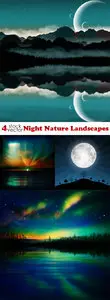 Vectors - Night Nature Landscapes