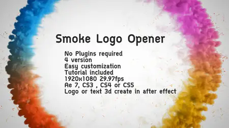 Smoke Logo Opener - Project for After Effects (VideoHive)