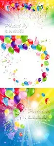 Color Balloons Vector
