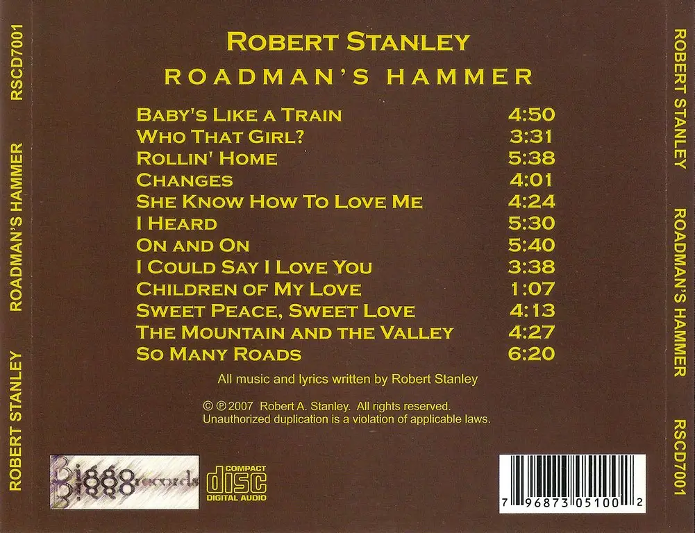 Robert Stanley - Roadman's Hammer (2007)