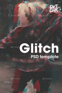 GraphicRiver - Glitch Photoshop Photo Template