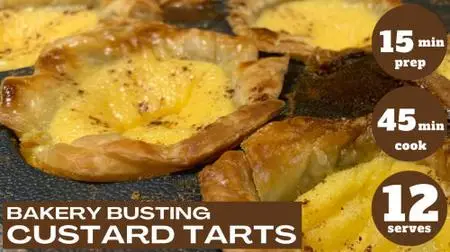 Bakery Busting Custard Tarts